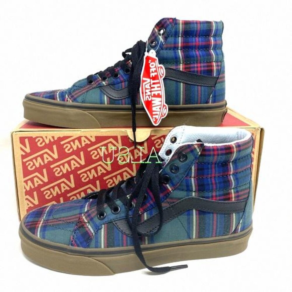 💖MEGA SALE💖VANS SK8-HI Reissue Tartan Canvas Shoes VN0A2XSBU5R 5 Size Women’s